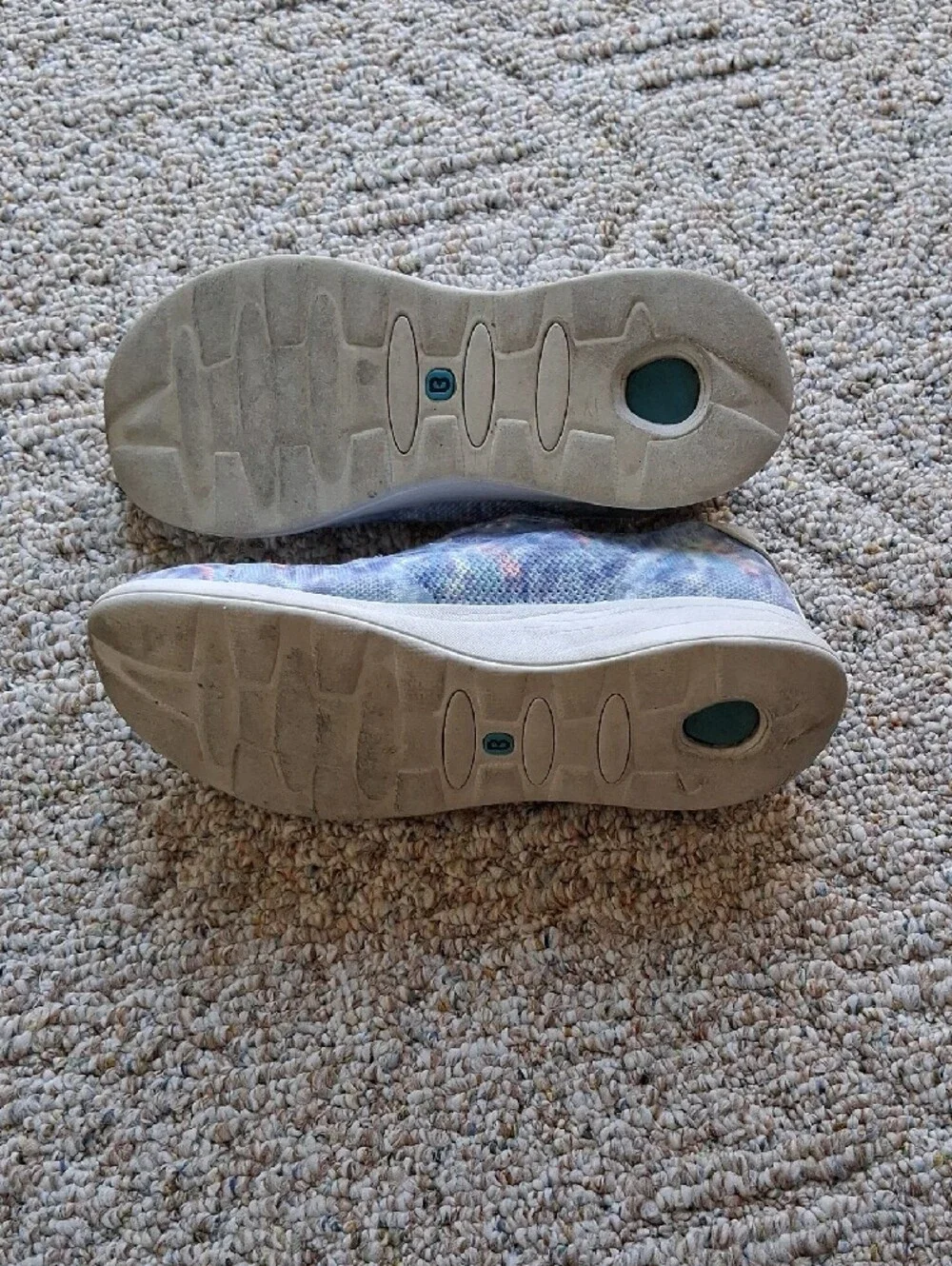 BZees Blue Knit Slip In Sneakers ~ Women's 9 Medium ~ Pre-owned